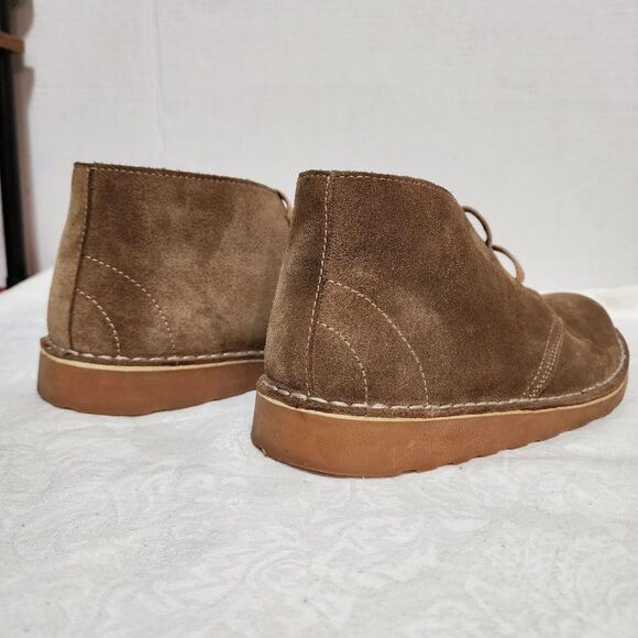 LL BEAN Stonington Brown Suede Leather Chukka Ankle Boots Booties‎ Women's 9M - Picture 4 of 12